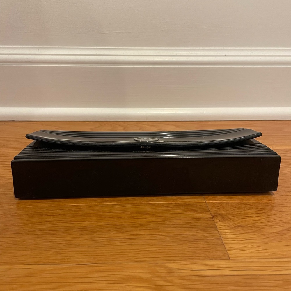 Tory Burch Glossy Black Clutch - Picture 6 of 6